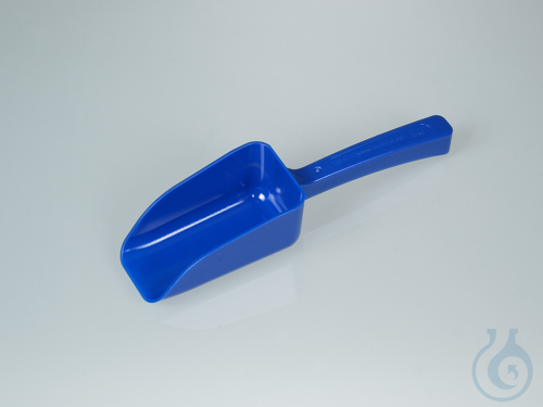 Food scoops, blue, PS, sterile, 150 ml