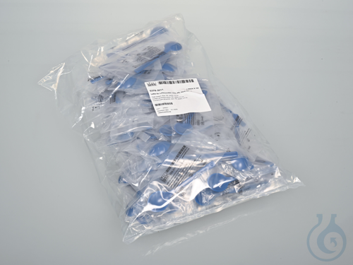Food spoons, blue, PS, sterile, 2,5 ml
