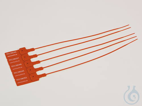 SampleSafe seal, PP/steel, red, LxØ 260x2 mm