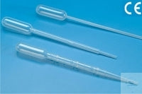 Pasteur pipettes PE 150 mm with bulb and graduation, 1 ml, Witeg, art. 5480001