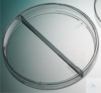 Petri dish 90 mm with 2 compartments PS