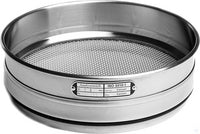 Edelstahl-Analysensieb Ø 500 x 80 mm, Edelstahlanalysensiebgewebe ISO 3310-1,