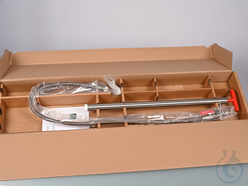 Stainless steel barrel pump w/d. hose/stopc.,57cm