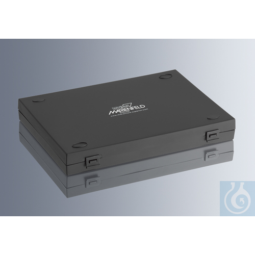 Microscope slide boxes for 100 slides