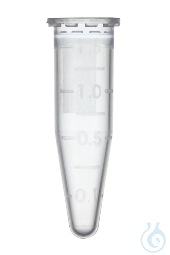 Microcentrifuge Tubes, PP, 1.5 ml, witho ut caps, natural