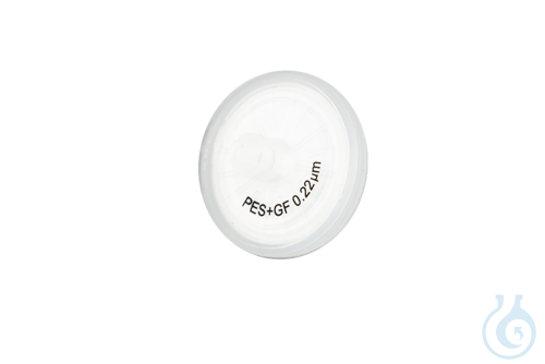 qpore® Spritzenvorsatzfilter, PES, Glasfaservorfilter, unsteril, 0,22, Ø 25 mm,