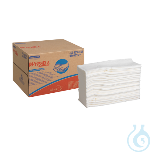 WypAll® X60 Genral Clean - BRAG™ Box / Weiß Lagen: 1 Größe: 41,80 cm x 28,30 cm