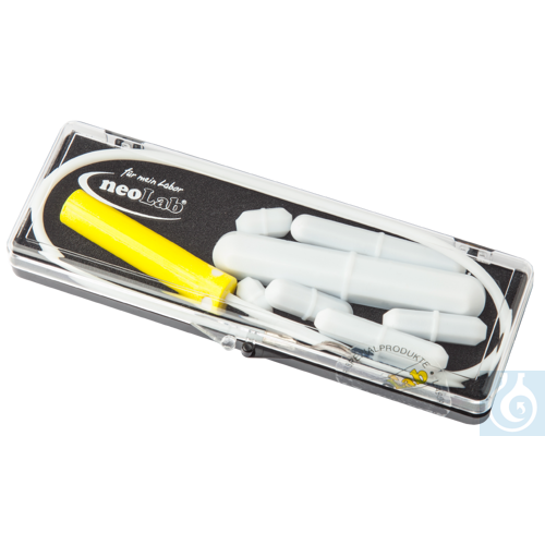 neoLabLine Set von Magnetrührerstäbchen achteckig mit Mittelring, 7 Größen, ? vo