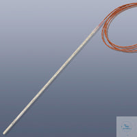 Temperatur sensor MIL-TPG without plug, Pt100 in glass tube, Ø 6 x 400 mm