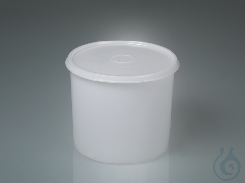 All-purpose box round, PE, 2000ml, stackable,w/cap