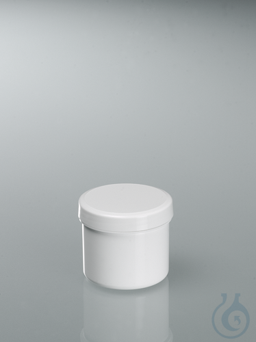 Screw cap tube, PP white, 90 ml, ØxH 52x52 mm