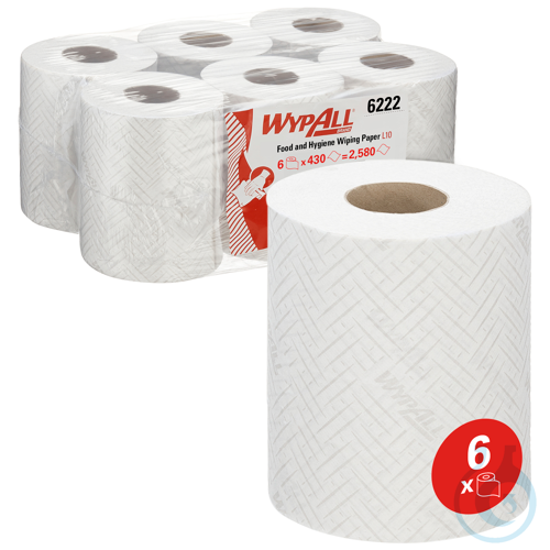 WypAll® L10 General Clean - Centrefeed for Reach™ / Weiß Lagen: 1 Größe: 38,00