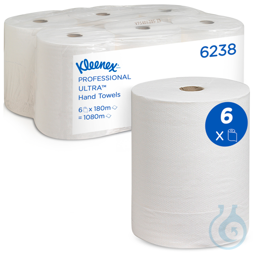 Kleenex® Ultra™ Handtücher - Rolle / Weiß Lagen: 2 Größe: 180,00 m x 19,80 cm