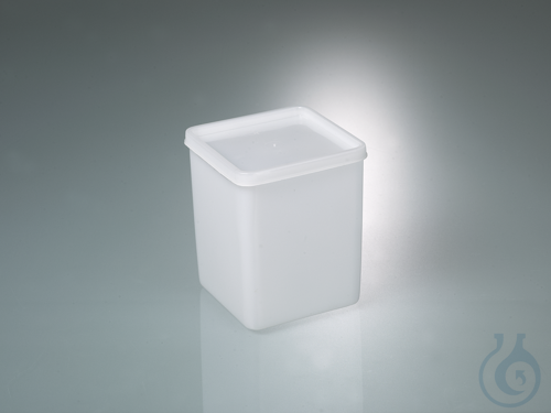 All-purpose box square, PE, 1000ml, L:103mm, w/cap