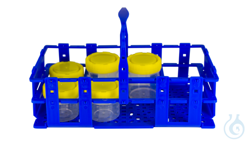 neoLabLine Multifunktionsrack für Container mit Durchmesser 50 mm, 8 Plätze, bla
