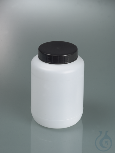 Wide-necked box round, HDPE, 750ml, Ø 94 mm, w/cap