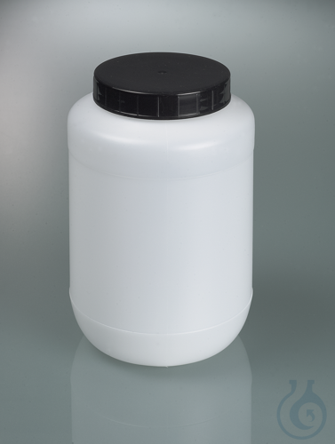 Wide-necked box round, HDPE, 1500ml, Ø114mm, w/cap