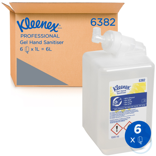 Kleenex® Extra Gel Händedesinfizieren - Kassette / Transparent /1 Ltr