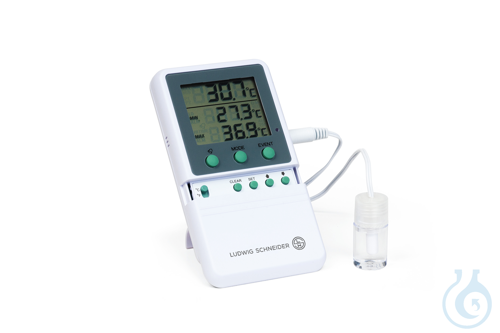 Digital Min/Max Alarm-Thermometer type 13030, -50+70 °C/-58+158 °F, 3 m cable DA