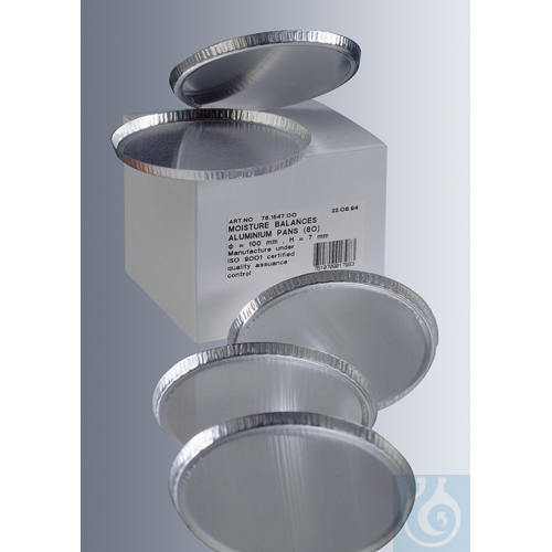 Aluminium pans, 100.5 mm diameter,