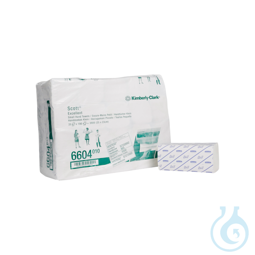 Scott® EXCELLENT Handtücher - Interfold / Weiß /Klein Lagen: 2 Größe: 23,00 cm x