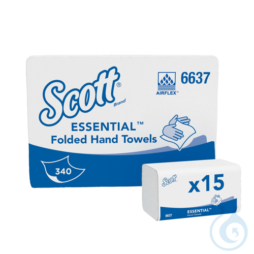 Scott® Essential™ Handtücher - interfold / Weiß /Klein Lagen: 1 Größe: 21,20 cm