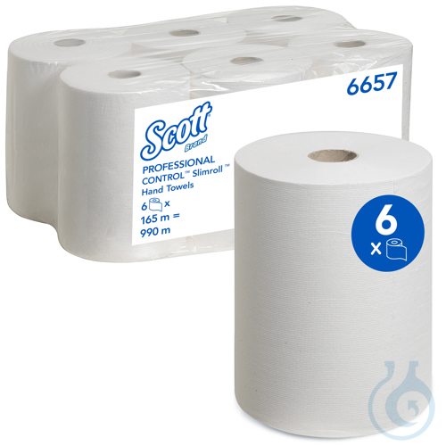 Scott® Control™ Slimroll™ Handtücher - Rolle / Weiß Lagen: 1 Größe: 165,00 m x