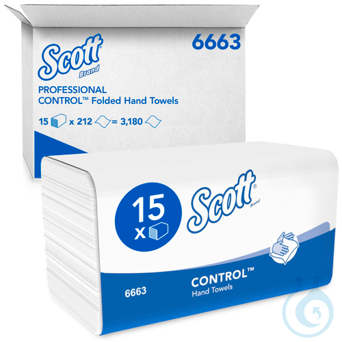 Scott® CONTROL Falthandtücher - Interfold / Weiß Lagen: 1 Größe: 31,80 cm x