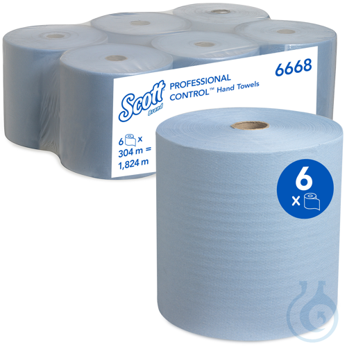 Scott® Handtücher - Rolle / Blau Lagen: 1 Größe: 304,00 m x 19,80 cm Durchmesser