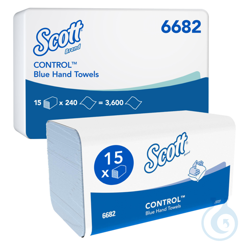 Scott® Control™ Falthandtücher - Interfold / Blau /Mittel Lagen: 1 Größe: 31,80