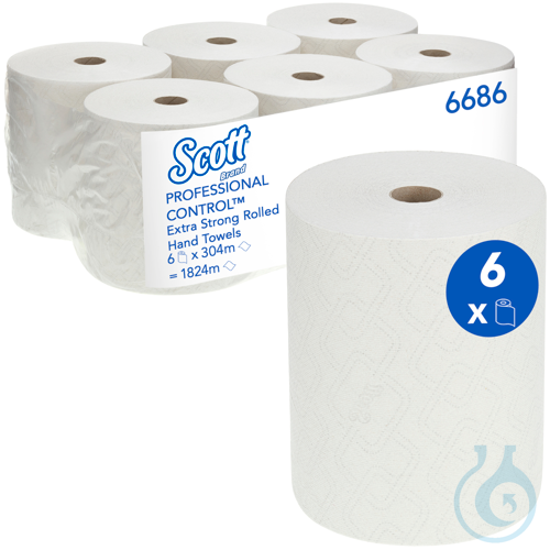 Scott® EXTRA STRONG Handtücher - Rolle / Weiß Lagen: 1 Größe: 304,00 m x 19,80