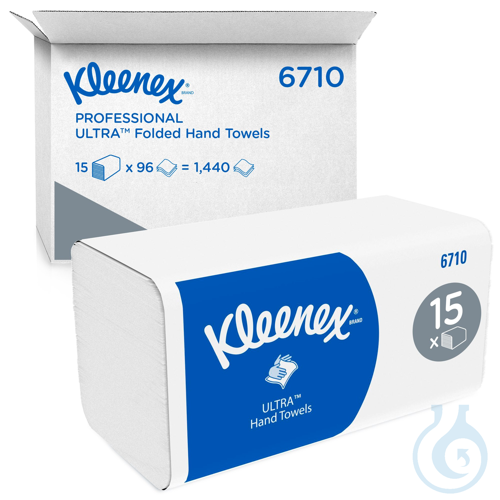 Kleenex® Ultra™ Falthandtücher - Interfold / Weiß Lagen: 3 Größe: 31,80 cm x
