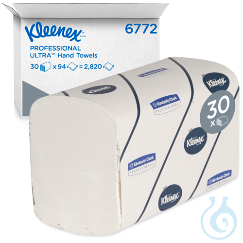 Kleenex® Ultra™ Handtücher - Interfold / Weiß /Groß Lagen: 2 Größe: 42,20 cm x