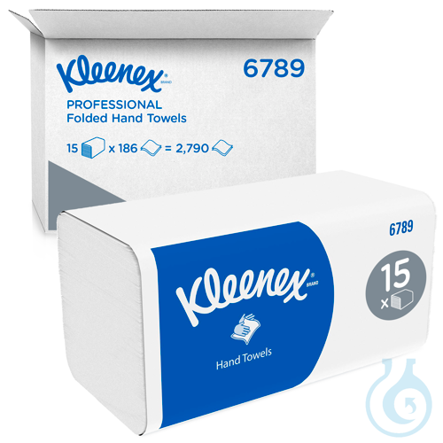 Kleenex® Falthandtücher - Interfold / Weiß Lagen: 2 Größe: 21,20 cm x 21,50 cm