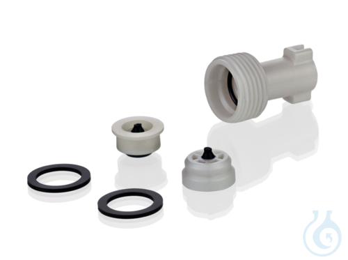 Valve set for seripettor®, 1 filling/discharge valve, 2 seals