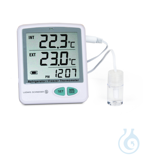Digital thermometer with datalogger type 15010, for fridge/freezer with Min/Max