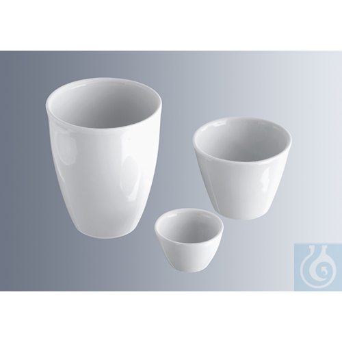Crucibles, 70 mm diameter, low form,