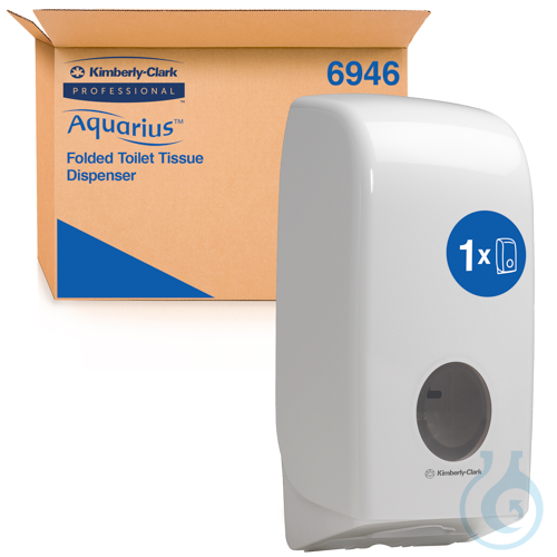 Aquarius™ Toilet Tissue Spender - Weiß Größe: 34,10 cm x 16,80 cm x 12,30 cm
