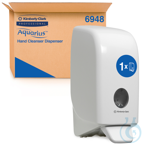Aquarius™ Spender für Waschlotionen - Kassette / Weiß /1 Ltr Größe: 23,50 cm x