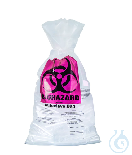ratiolab®Disposal Bags, autoclavable, PP, BIOHAZARD, indicator patch,