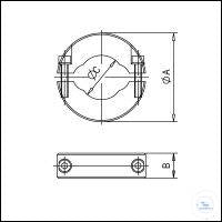 Clamping Collars, Aluminium, DN 20/25