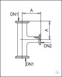 Reducing Tee, Stainless Steel, DN 25/16 KF