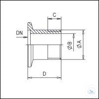 Male Pipe Adapter, Stainless Steel, DN 10 - G1/4