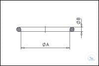 Spare O-Ring, Perbunan, DN 63 ISO-K