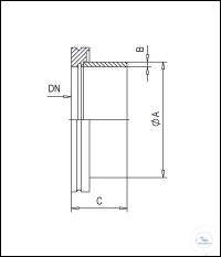 Short Weld Stub, Stainless Steel, DN 100 ISO-K