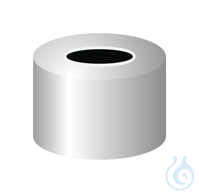 Aluminium crimp cap N8-L, silver, with hole, Macherey-Nagel, art. 702800
