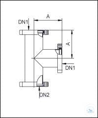 Tee, Stainless Steel, DN 100 CF
