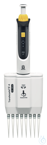 Transferpette S-8 Variable DE-M, 20 -200 µl, with accessory