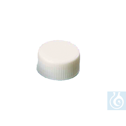 neochrom® UltraBond Schraubkappen ND24 m. Loch, Silikon natur/PTFE beige, 100 St