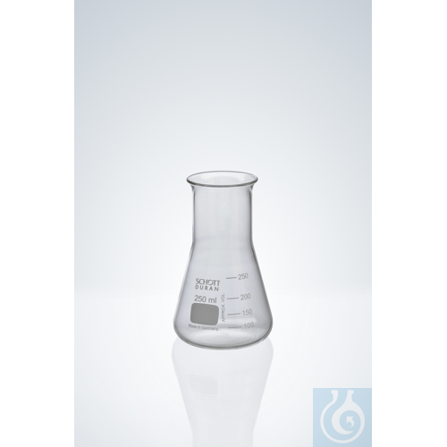 ERLENMEYER FLASK DURAN 200 ML, WIDE NECK WITH RIM